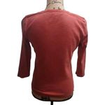 Ralph Lauren Lauren Jeans Co. Womens Size S 3/4 Sleeve Top Notch Neck‎ Red Photo 5