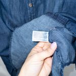 Merona  Blue Denim Button Front Shift Dress Size XS Photo 5