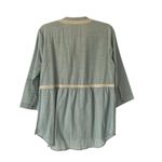 Aratta Silent Journey Embroidered Beaded Sage Green Blouse Top size medium Photo 3