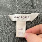 Cacique grey cascading shimmering Longline Cardigan Size 26 / 28 Photo 7