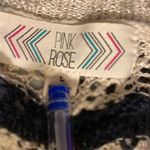 Pink Rose  Women’s Cardigan Sweater Shrug Cream & Black Size Large‎ Photo 3