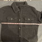 Hem & Thread  Gray Oversized Teddy Pocket Shacket size M Photo 3