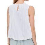 Madewell NWT  Sleeveless Crewneck Bubble Top White Sz XXL Pleated Cotton Blouse Photo 1