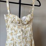 House Of CB  'Carmen' Vintage Floral Buttercup Cotton Bustier Sundress XS  A-C Photo 3