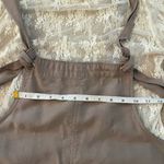 Forever 21 🌿EUC Women’s  Adjustable Tie Overalls Beige Size Small Boho Style🌿 Photo 8