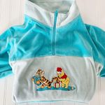 Disney Vintage Winnie Pooh Christmas Maxi Nightgown Pullover Robe Blue Womens L Photo 8