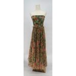 Hutch  Costella Pleated Floral Tulle Gown Strapless Size 10 Photo 5