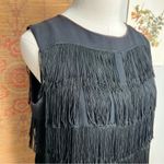 Vintage Great Gatsby Black Flapper Super Mini Dress or Tunic Size 8 Photo 3