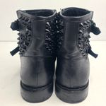 Ash  Leather Studded Rhinestone Moto Ankle Boot Booties Size‎ EU 40 Photo 6