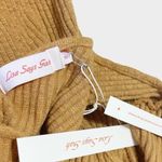 Lisa Says Gah Paola One Shoulder Ribbed Dress, Camel, XS Photo 8