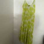 A/X Armani Exchange High Low Dress in Lime and White eco viscose rare size 6 Green Photo 2