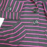 Cheryl Nash Windridge Womens Tailored Blazer Suit Jacket Striped Black Pink Med Photo 8