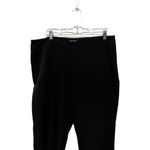 Ellen Tracy  Pull On Trouser Slacks Solid Black Size 14 Straight Leg Office Work Photo 1