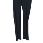 ZARA  Pullon Slim Slimming Leg Stretch Trouser Pant Flat Front Ankle Slit M Black Photo 2