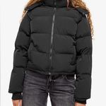 Good American NWT  Black Puffer Jacket Removable Hood Size 2XL Photo 0