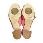 Amalfi Mules Size 7 Pink Suede Leather Slip On Block Heel Open Toe Made in Italy Photo 8