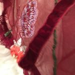 Boutique NEW IN PACKAGE! Wine velvet, sheer, embroidered, under wire body suit Photo 8