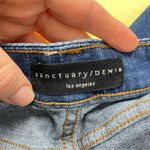 Sanctuary Blue Button Fly Flare Missy Jeans Flat Front 24 Medium Wash Stretch Photo 7