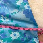 Vintage 70’s does 30’s Handmade Blue Floral Capelet Ruffle Sleeve Maxi Gown 8/10 Size M Photo 9