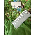 ALÉMAIS NWT Hotel Lamu Midi Dress Women’s Size 8 Green Print Resort Vacation Photo 7