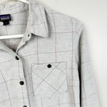 Patagonia Heywood Flannel Shirt Womens Size 2 Organic Cotton Casual Button Down Photo 2