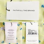 Faithfull the Brand NWT  Emilia Luda Lemon Yellow Floral Midi Dress Size Large /8 Photo 12
