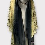 Women’s George Chiffon Leopard Print Scarf Cover One Size Brown Photo 0