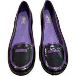 Esprit Black Purple Rubber Rain Flats Loafers Womens Sz 9 Slip-on Shoes Classic Photo 0