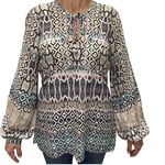 Hale Bob  Silk Button Down Blouse Women's Sz. XS Photo 0