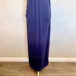 Old Navy V-Neck Navy Blue Maxi Maternity Dress S Photo 4