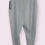 Bill Blass  Jeans  Black White Gingham Ankle Pants Rolled Hem Size 14 Stretch NWT Photo 6