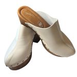 Seychelles  8 Women's Go All Out Clog, Ivory/White Block Heel Platform Stubbed Photo 3