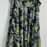 CHAPS Womans  Pullon Midi Skirt XL Multicolor Paisley Lined Ruffled Hem Photo 0