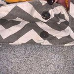 Gray White Chevron Tote Purse and Wallet Photo 3
