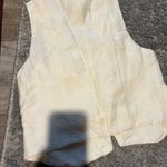 Monteau NWT  linen blend vest top small Photo 4