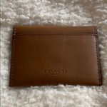 Coach Glitter Cheeky Card Pouch in Light Brown Leather Photo 3