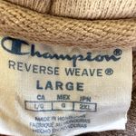 Champion Reverse Weave Hoodie Spellout Adjustable Kangaroo Pocket Pink Large Photo 1