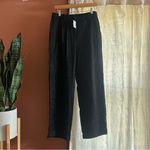 J.Crew J. Crew Wide-leg Pleated Twill Trouser Dress Pants Career Black Old Money NWT 6 Photo 2