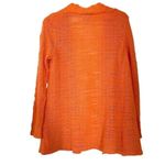 Laura Ashley  orange knit open front cardigan lightweight size Small Preloved Photo 1