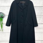 American Vintage Vintage Black Wool Blend Winter Overcoat with Jeweled Buttons Size XL Photo 12