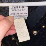 Vintage 90s black Gold embellished crushed velvet maxi dress Holiday whimsigoth Size L Photo 8