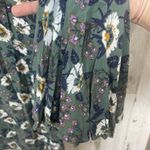 Free People  Magic Mystery Tunic Dress Size S Green Moody Floral Boho Bell Sleeve Photo 8