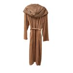 Nordstrom  Velour Hooded Robe - Brown Brownie - Size Large Photo 3
