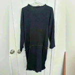 Masscob Black Gauze Tie Front Long Sleeve Dress Size M Size M Photo 4