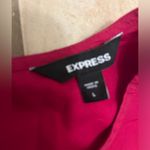 EXPRESS Womens  dark pink floral embroidered ruffle top blouse Photo 1