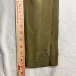 Rebecca Minkoff  XS Olive Green Satin Silk Drawstring Pant Stretch Relaxed Resort Photo 10