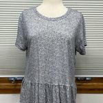 Calvin Klein Jeans NWT Gray Cold Stone Heather Peplum T Photo 1