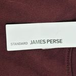James Perse James‎ Perse Burgundy Cotton Crewneck Size 0 NWT Photo 5