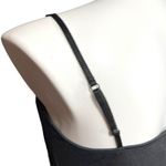 American Eagle  Womens Camisole Tank Top Lace Sheer Bodice Pleated Hem Gray XL Photo 3