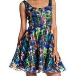 Black Halo Aniston Colorful Sleeveless Fit Flare spring summer dress women 4 new Photo 0